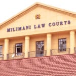 Milimani Law Courts where the Kenya Airways and Dubai Bank fraud case is heard